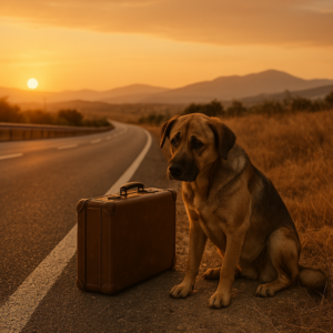 heimatloser hundschäferhund in italien